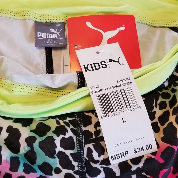 NWT Puma Kids Size Large (10-12) leggings - Picture 2 of 2